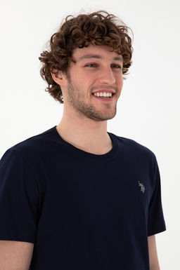 Erkek Regular Fit Bisiklet Yaka Lacivert Basic Ti__rt Sepette S_rpriz _ndirim - U.s. polo assn фото 9