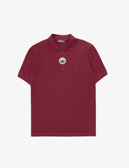 Bordo Regular Fit %100 Pamuk K_vr_lmaz Polo Yaka Basic Ti__rt