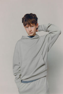 EMBOSSED TEXT INTERLOCK HOODIE AND JOGGERS SET - Zara фото 18