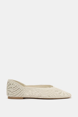 BAILARINA PLANA CROCHET / Crudo - Zara фото 3