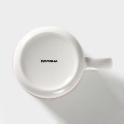 Кружка фарфоровая Доляна 14 февраля. Сердце, 370 мл, цвет белый