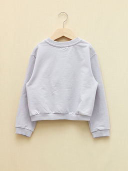 Bisiklet Yaka Minnie ve Mickey Mouse Bask?l? Uzun Kollu K?z ?ocuk Sweatshirt - Waikiki фото 2