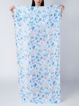 Большой, мягкий, тонкий и очень нежный двусторонний палантин с рисунком - Tantino фото 2