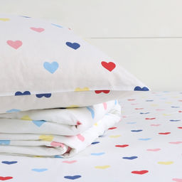 Постельное бельёЭтель Евро Сolored Hearts 200?217 см, 220?240 см, 70?70 см-2 шт., поплин 125 г/м?, хлопок100%  фото 3