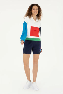 Женские темно-синие вязаные шорты Неожиданная скидка в корзине