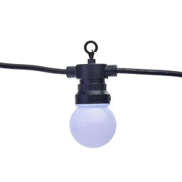 Электрогирлянда светодиодная Лампы 5,5см, 10 ламп, теплый