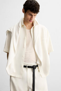 VISCOSE AND JUTE SHIRT - Zara фото 6