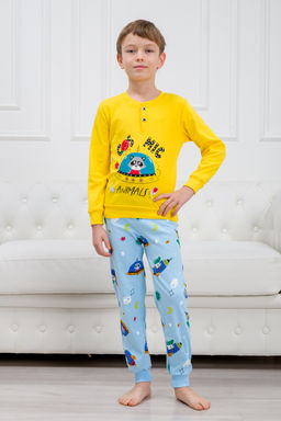 Пижама детская из интерлока Улыбка енот в нло - Амадэль фото 11