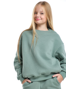 Спортивный костюм с начесом для девочки подростковый 22-1212 мятный - Mini maxi фото 13