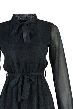 TRENDYOLMILLA Zumrut Yesili Baglama Detayl? Dokuma K?sl?k Elbise TWOAW21EL0458  фото 12