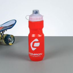 Бутылка для воды COMIRON Advance с пылевой крышкой и одноцветным принтом. Красная. 710 мл. Одна штука / FWCPE-28D1Сr / 711614