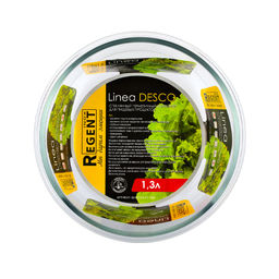 Контейнер стекл. герметич. кругл. 1,3л Linea Desco арт. 93-DE-CA-21-1300