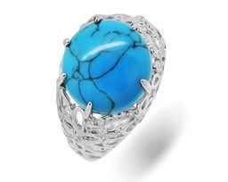 Кольцо из серебра бирюза пресс., МЦВ225