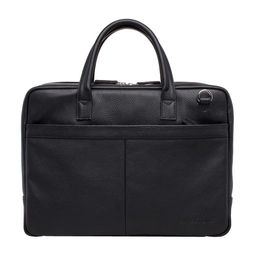 Кожаная деловая сумка для ноутбука Carter Black - Lakestone фото 3