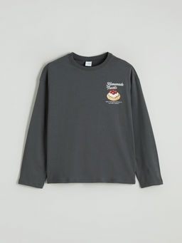 Bisiklet Yaka Bask?l? K?z ?ocuk Pijama ?st