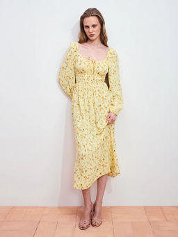 Платье миди с цветочным принтом / Zarina  фото 3