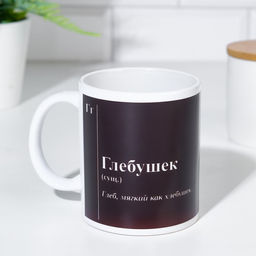 Кружка именная, сублимация  Глебушек, с нанесением - Дарим Красиво фото 2