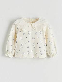 Bask?l? K?z Bebek Bluz ve Tayt