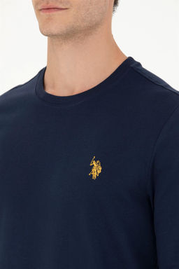 U. S. Polo Assn / Мужской темно-синий свитшот с круглым вырезом - U.s. polo assn фото 7