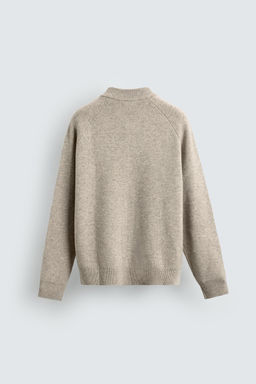 100% WOOL KNITTED BOMBER JACKET - Zara фото 8