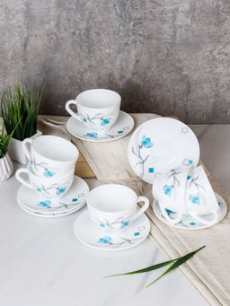 Чайный набор 12 предметов 220 мл / GB220/12 (6834-2) GRAY /уп 8/ Бирюза квадраты - ГалеонТрейд фото 2