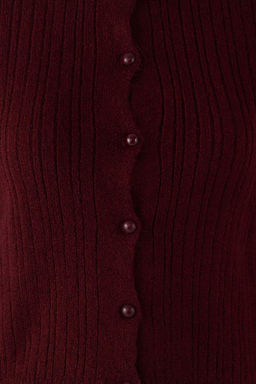 Bordo Kare Yaka Dantel Garnili Triko H?rka-Bluz Yumusak Dokulu Triko Tak?m TWOAW26HI00086 - Trendyolmilla фото 16