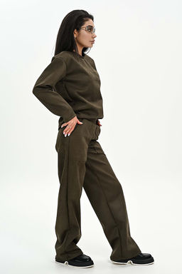 Свитшот из мягкой эко замши