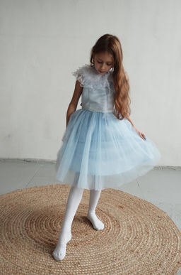 А22-4 Платье для девочки МУЗА голубой