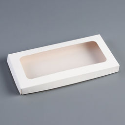 Цена за 5 шт. Коробка под плитку шоколада с крышкой, 17.5×9×1.5 см, белая