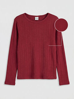 Bisiklet Yaka K?z ?ocuk Ti??rt