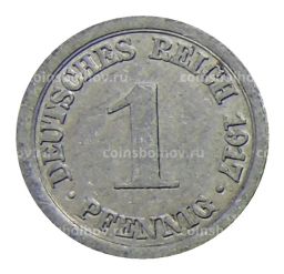 1 пфенниг 1917 года А Германия