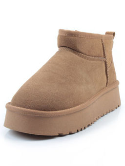 04-PF8520-2 LT. BROWN Угги женские (натуральная замша, 100% шерсть)