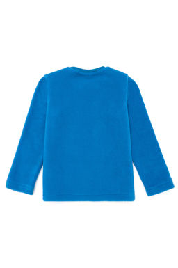 Кобальтовая толстовка с круглым вырезом для мальчиков - U.s. polo assn фото 2