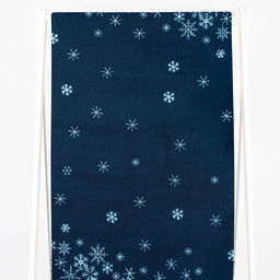 Полотенце махровое 6с102.411ж1 Снежинки-арт(джинс) 67х150см