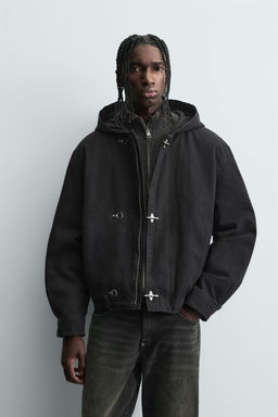 HOODED JACKET WITH FIREMAN CLASP - Zara фото 2