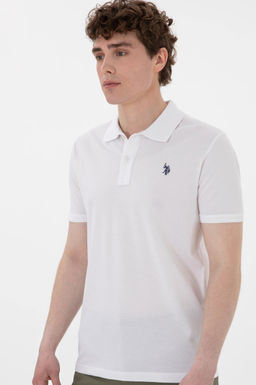 Erkek Regular Fit Polo Yaka Beyaz Basic Ti__rt Sepette S_rpriz _ndirim - U.s. polo assn фото 3