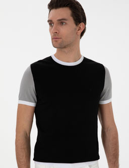 Siyah Slim Fit Triko H_rka - Cacharel фото 3