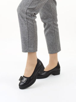 06-DYL74-1 BLACK Туфли женские (натуральная кожа)