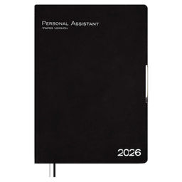 Ежедневник датированный 2026 ESCALADA, А4, 120 л., арт. 70205/ 10 ШЕВРЕТ ГЛОСС ЧЁРНЫЙ