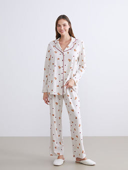 G?mlek Yaka Hamile Pijama Tak?m?