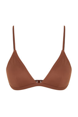 Kahverengi Ucgen Kapl? Bikini Ustu TBESS20BU0268