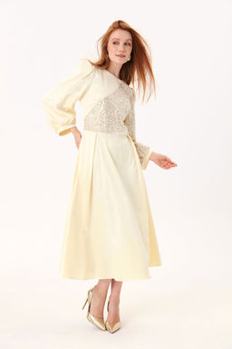 Платье NIKVA н416-4 сливочный - Liona style фото 2