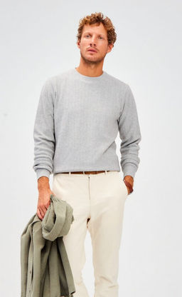 Джемпер F221-15-537 grey melange - Fine joyce фото 9