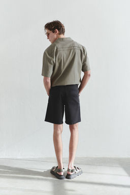 TRENDYOL MAN Limited Edition Haki Regular Fit Keten Kar?s?ml? Gomlek TMNSS25GO00038 - Trendyolmilla фото 3