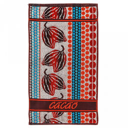 Полотенце кухонное махровое 30х60см, пестротканое, плотность 420гр/м2, хлопок 100%, "Какао" (Россия)