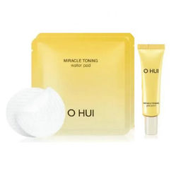 Набор для тонизирования и выравнивания тона кожи O HUI Miracle Toning 2-step Kit, Pad 7ml*2шт+ Serum 10ml