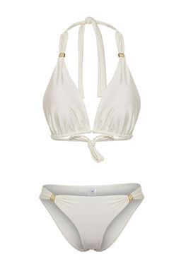 TRENDYOLMILLA Siyah Ucgen Aksesuarl? Parlak Regular Bikini Tak?m? TBESS25BT00012 фото 11