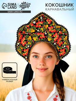 Карнавальный кокошник Русско-народный, ягоды