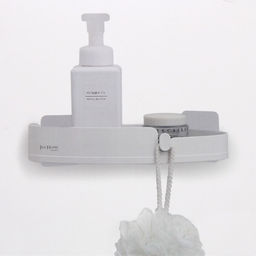 Полка для ванны с липким слоем угловая 27х19,5х5см