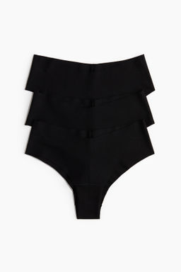 Pack 3 bragas hipster de algod?n efecto invisible